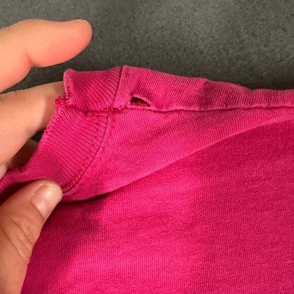 Vtg Jerzees Womens One Size Pink Sea Life Graphic T-Shirt Short Sleeve Dress - Picture 12 of 13